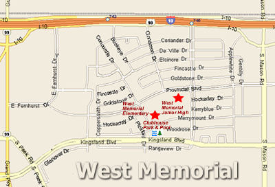 Map of West Memorial